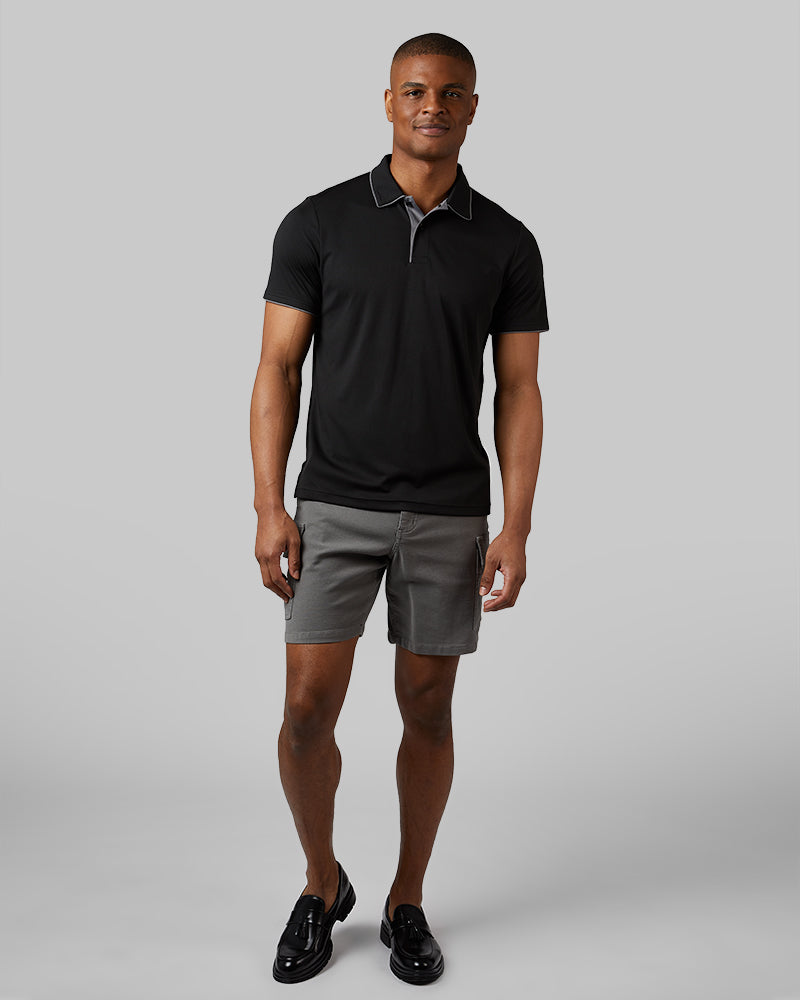 MEN'S STRETCH FLOW TIPPED POLO